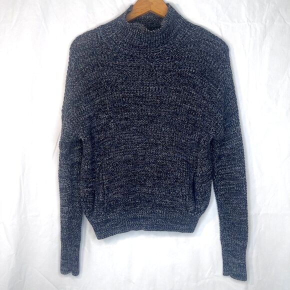 Victorias Secret Knit Pullover Sweater Mock Neck Front Pockets Fitted Size Small - Picture 9 of 9
